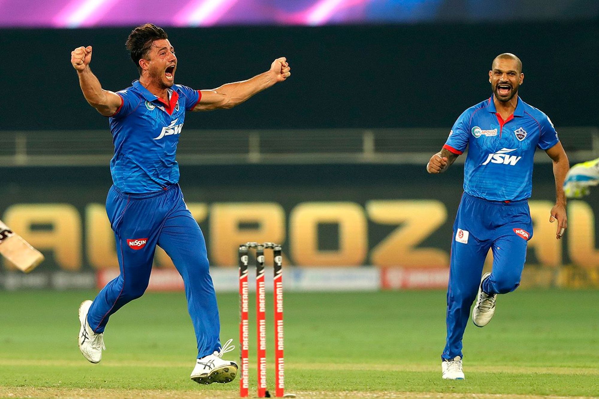 Marcus Stoinis scored a 20 ball 50 for DC