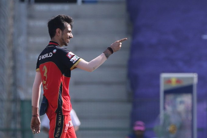Yuzvendra Chahal while plaing for RCB in 2021