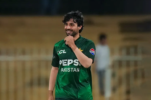 Abrar Ahmed earned the player of the match honours for Pakistan against UAE with figures of 4/9 at Sharjah Cricket Stadium
