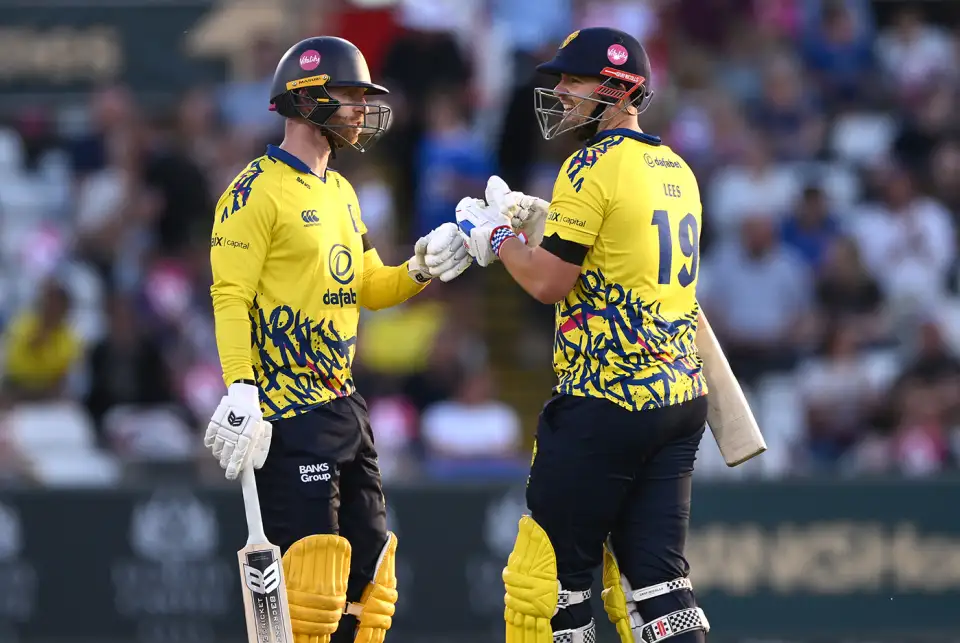 Alex Lees and Graham Clarke of Durham